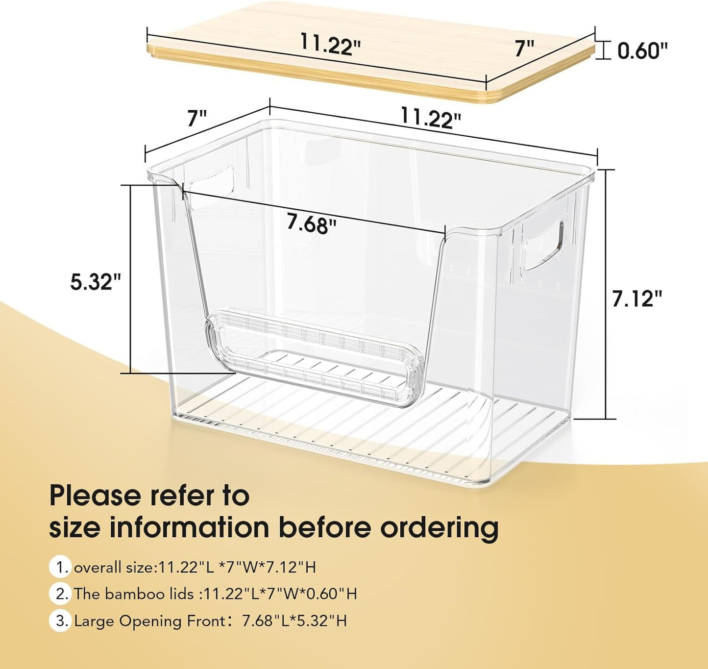 Delamu 2 Set Stackable Pantry organizers and Storage
