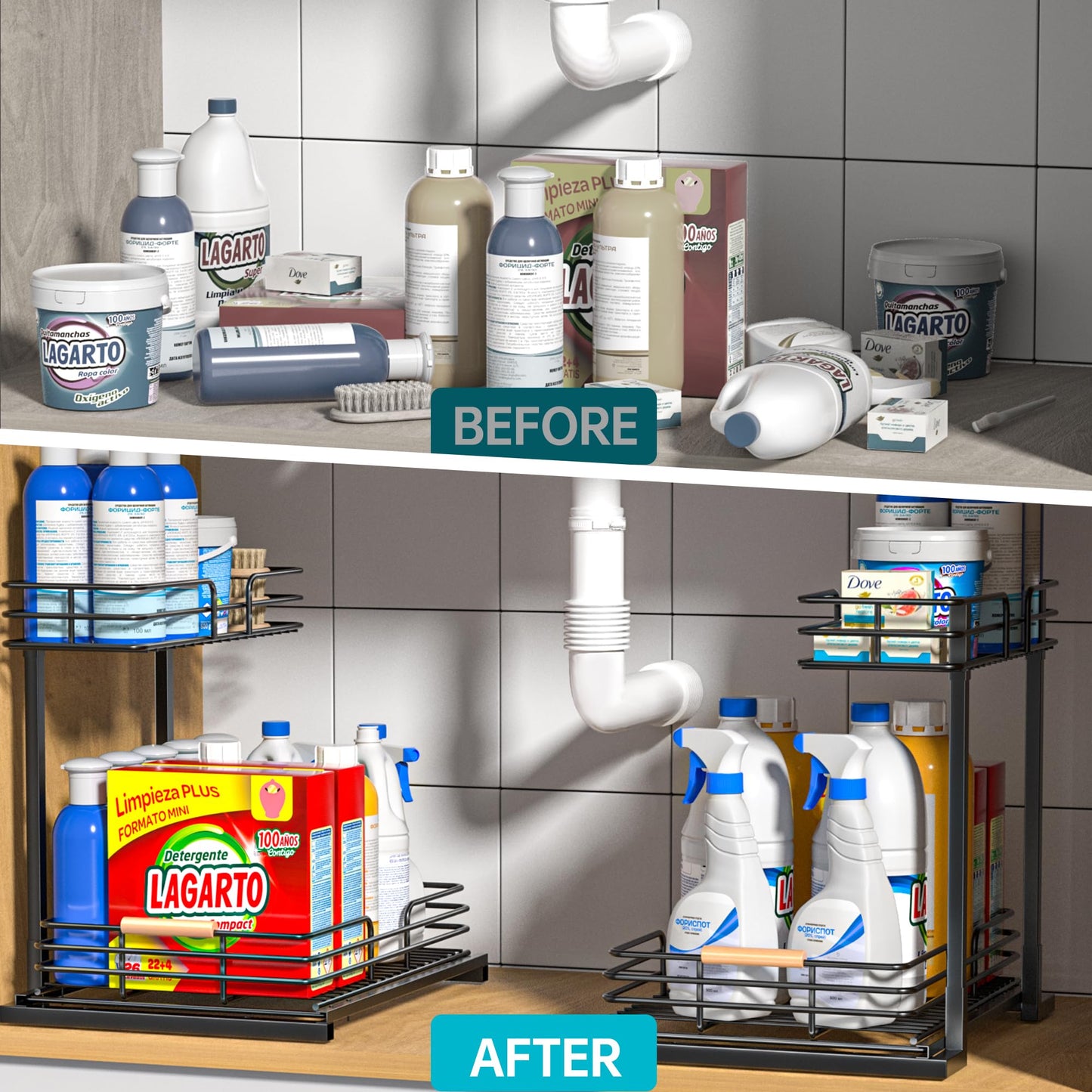 LAMU Under Sink Organizers and Storage