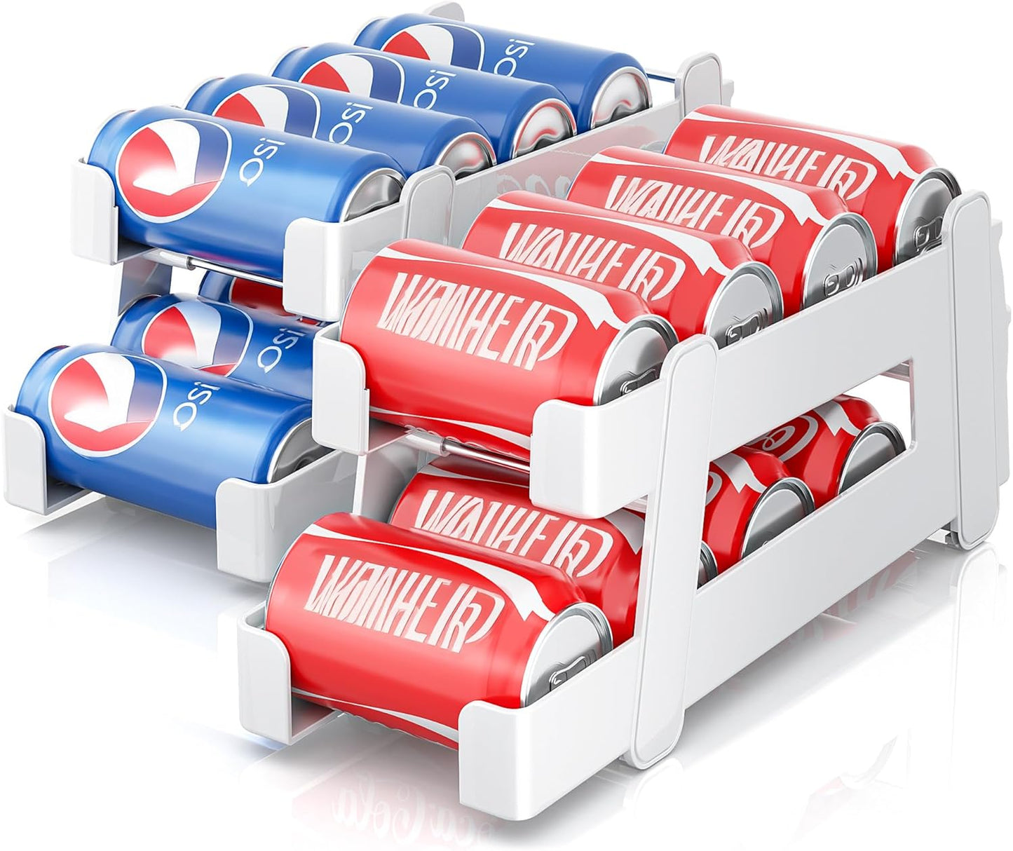 LAMU Soda Can Organizer Dispenser for Refrigerator