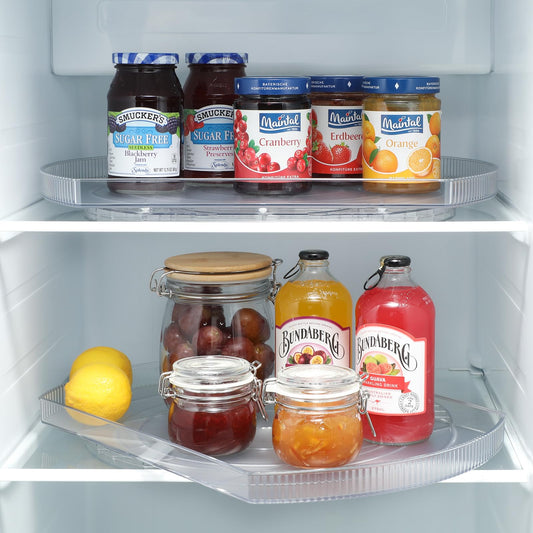 LAMU Square Lazy Susan Organizer for Refrigerator