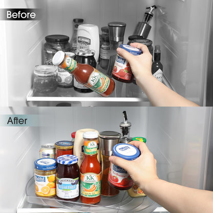 LAMU Square Lazy Susan Organizer for Refrigerator