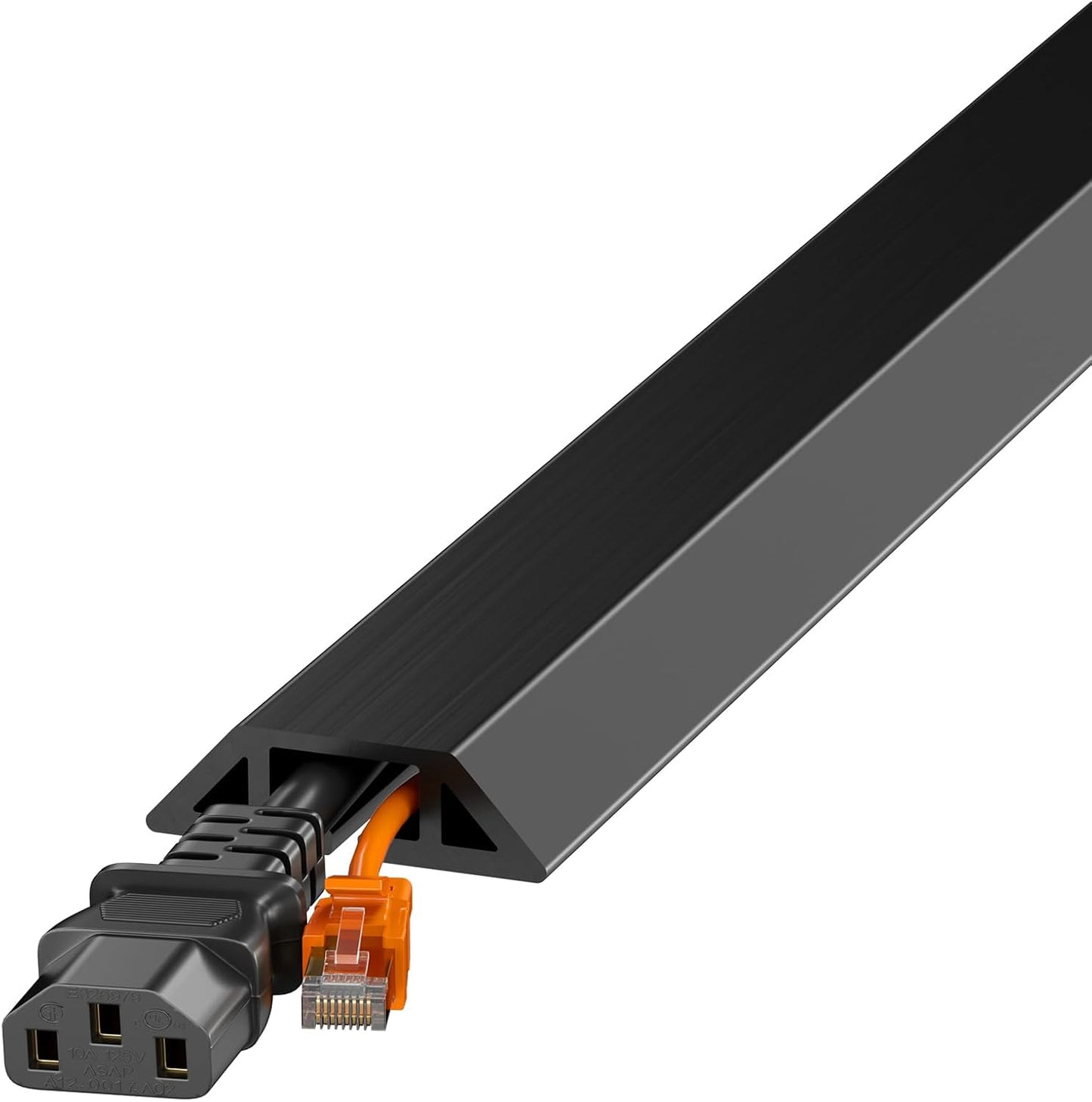 Delamu 4ft Floor Cord Cover, W0.55in H0.27in