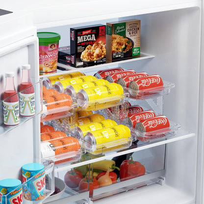 LAMU Soda Can Dispenser for Refrigerator Set of 2 Adjustable Width