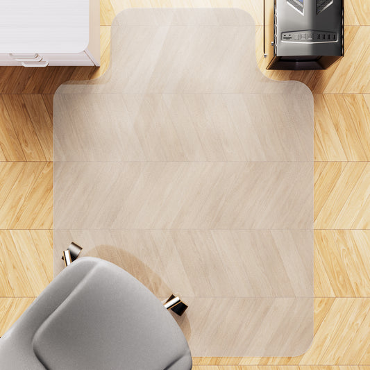 Chair Mat for Hardwood Floor, Yecaye 48"×36" PVC Computer Chair Mat, Office Floor Protector for Rolling Chair, Clear